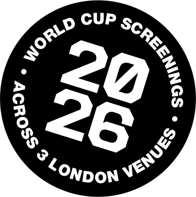 World Cup Screenings 2026 · Across 3 London Venues